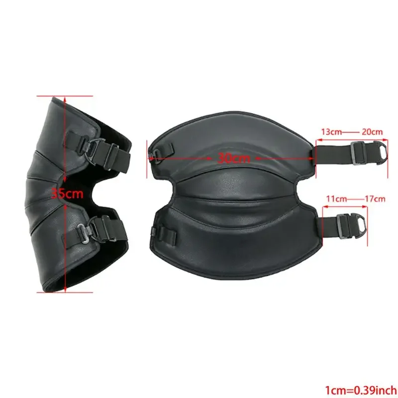 Motorcycle Protective Kneepad Motorbike Riding Knee Pads PU Leather Motocross Knee Protector Brace Guard Cycling Universal 2PCS