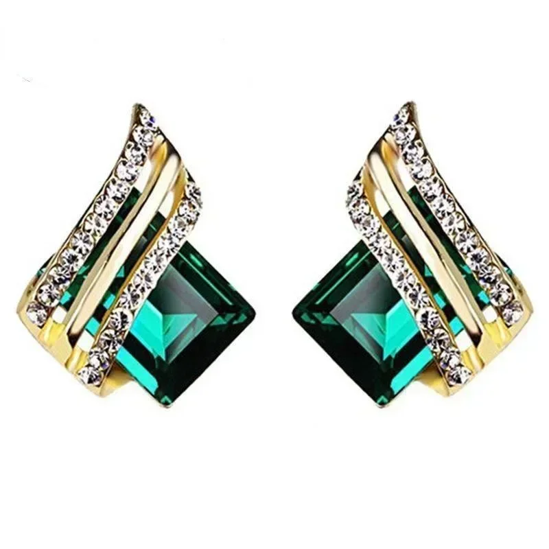 Gift Personalized Wings Earrings, New Trendy and Versatile Round Face  Geometric Quadrilateral Elite Women's Earrings