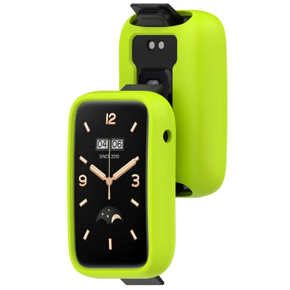 New Smartwatch Frame Pcreen Protector Silicone Protective Case Cover For Xiaomi Mi Band 7 Pro