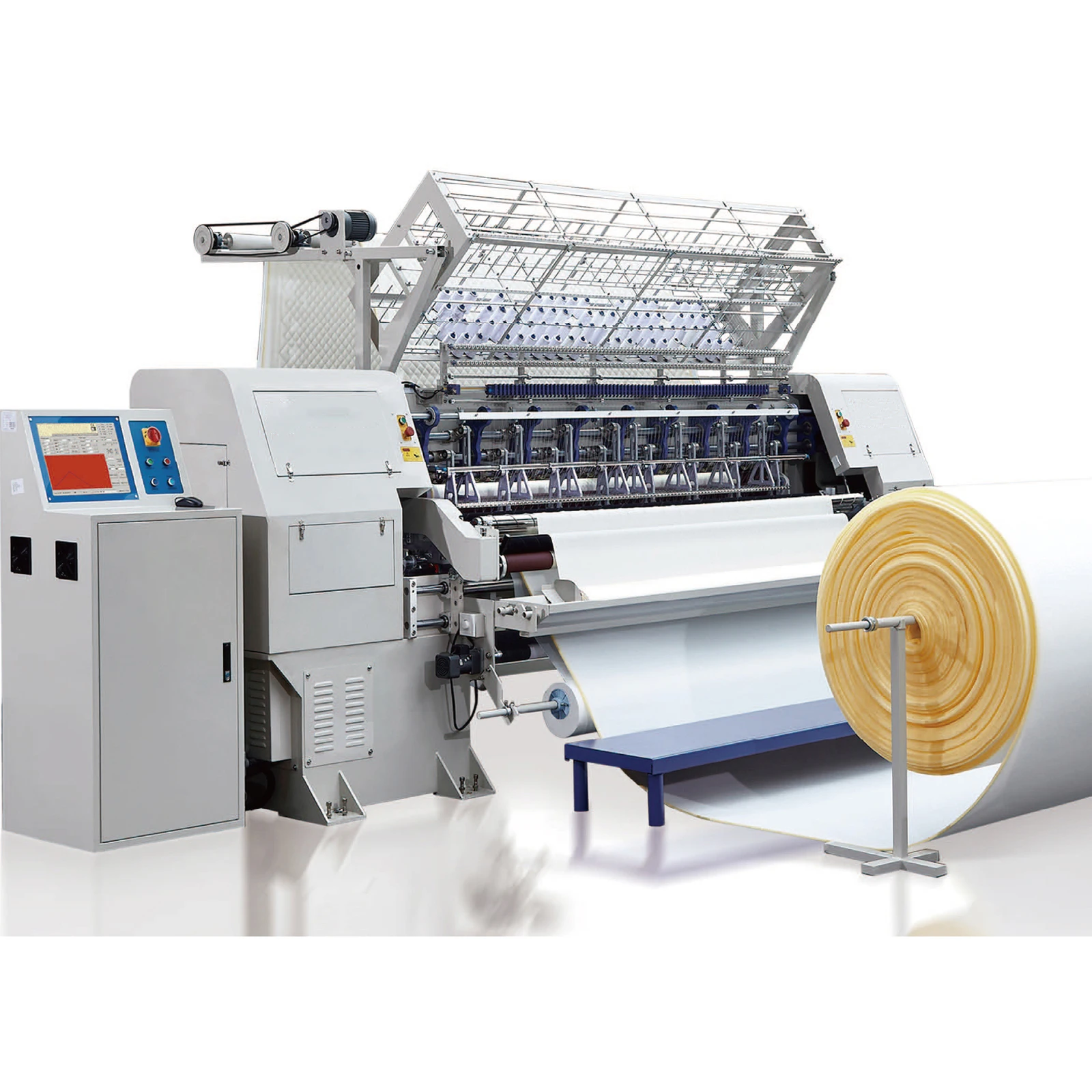 Customized Automatic Multi Needle Quilting Machine | High Speed Lock Stitch Shuttle Quilter For Comforters & Curtains