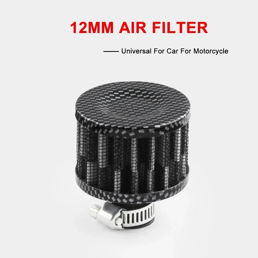 Universal Car 12mm 1 Inch For Motorcycle Cold Air Intake High Flow Crankcase Vent Cover Mini Breather Filters