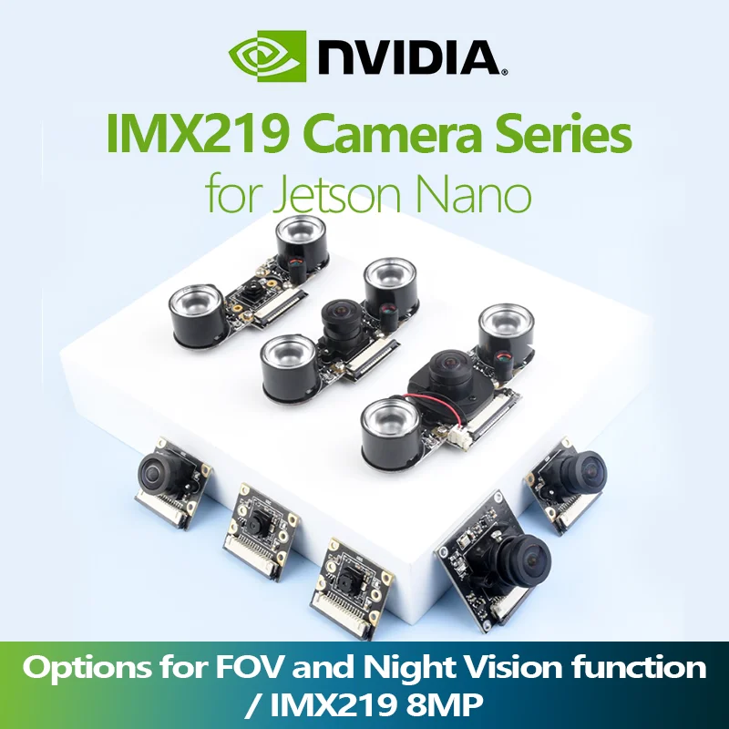 IMX219 Camera Series, 8MP, Options for FOV and Night Vision function, suitable for NVIDIA Jetson Nano.