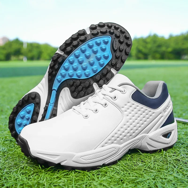 New Waterproof Golf Shoes Men Professional Golf Sneakers Spikeless Big Size 46 47 Golfers Shoes Anti Slip Athletic Sneakers