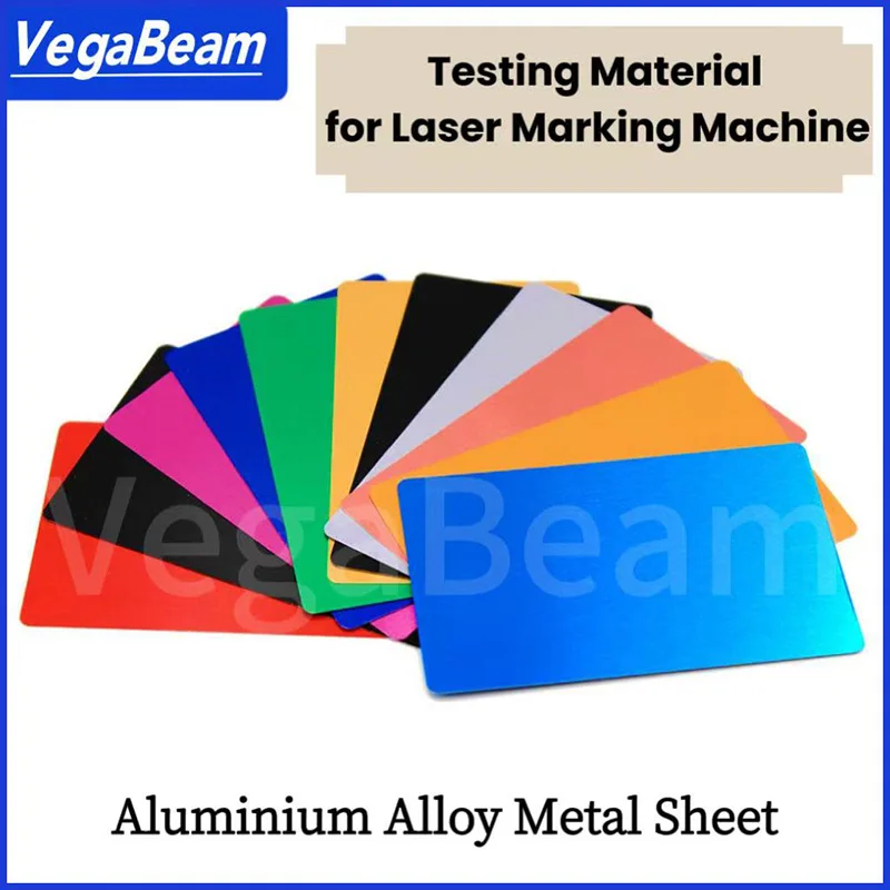 Laser Marking of Metal Cards and Aluminum Sheets - Laser Test - Customized Materials - Dimming - Engraving - Carving - DIY Cards