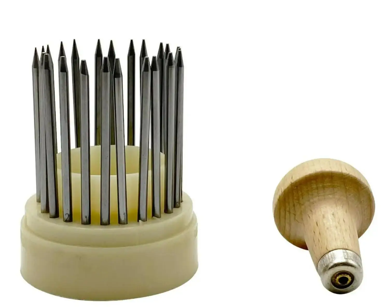 23pcs Beading Grain Tools Graver Beader with Wood Handle for Goldsmith Diamond Stone Beards Setting Tool Jeweler Jewelry Tools