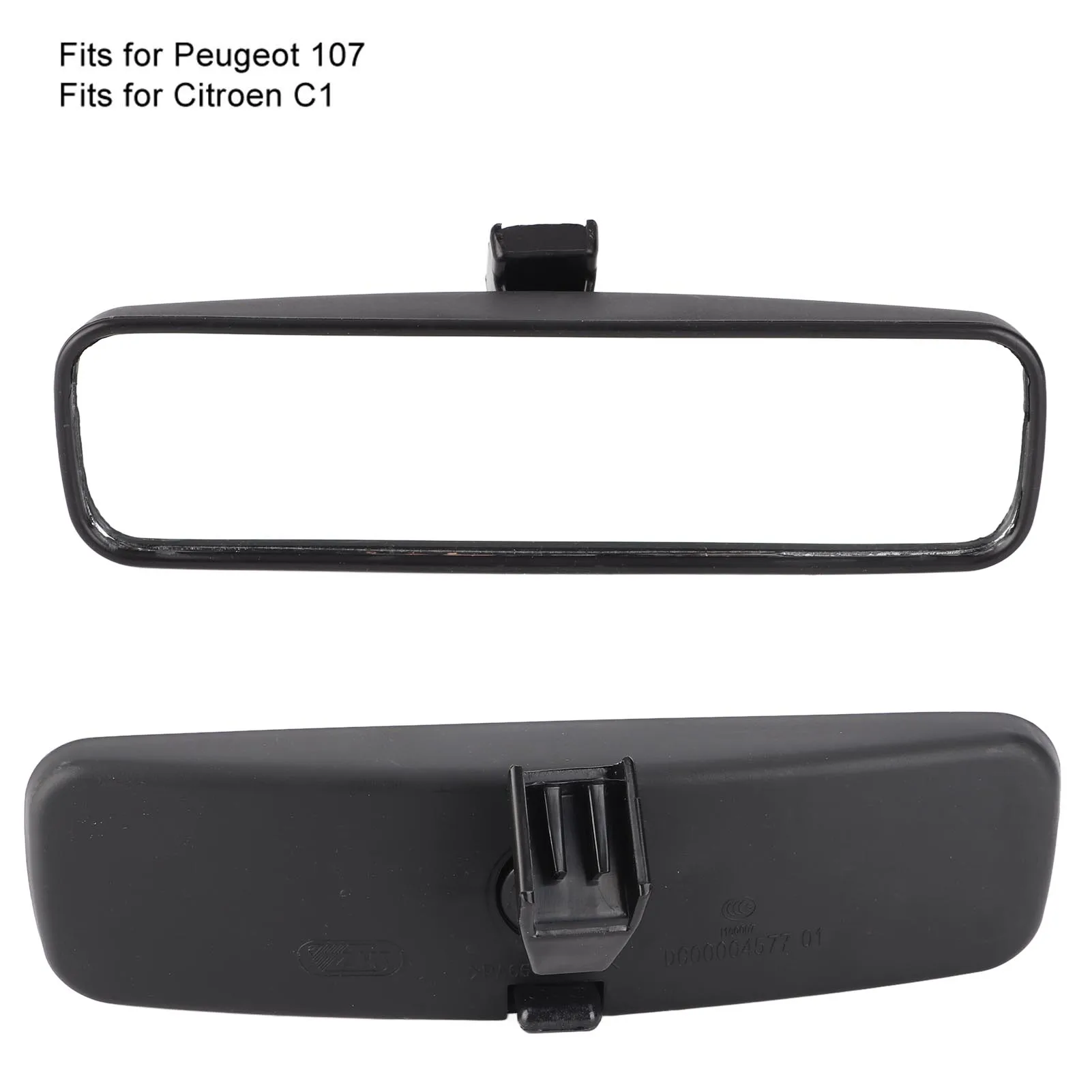 Interior Rear View Mirror ABS and Glass Housing 814842 Fits for 107/206/106 Windscreen Mirror Interior Rear View Mirror