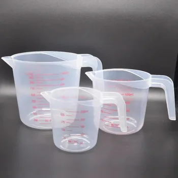 250/500/1000ml Baking Liquid Measuring Cups PVC Scale Cup Plastic Measuring Volume Beaker…