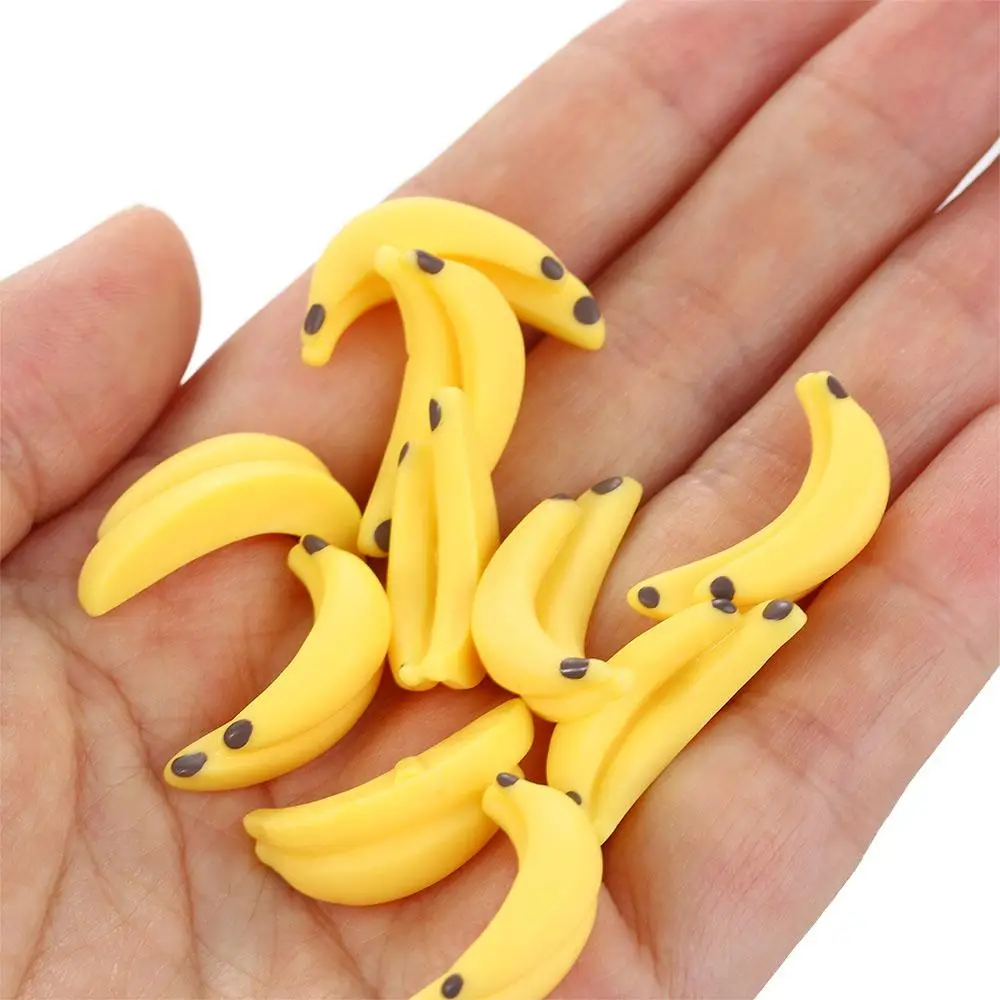 For 1:12 Miniature Artificial Banana Model Crafts Dollhouse Miniature Dollhouse Fruit Doll House Decoration Simulation Banana