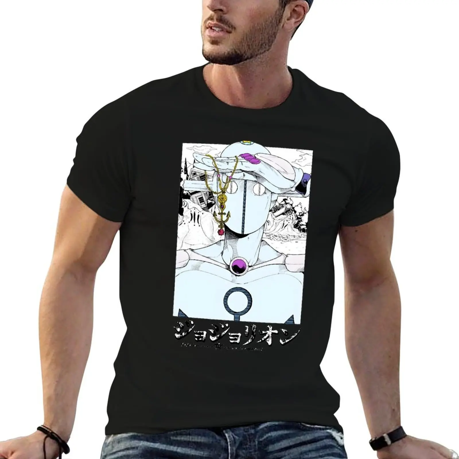 Gappy stand T-Shirt summer clothes anime stuff men workout shirt