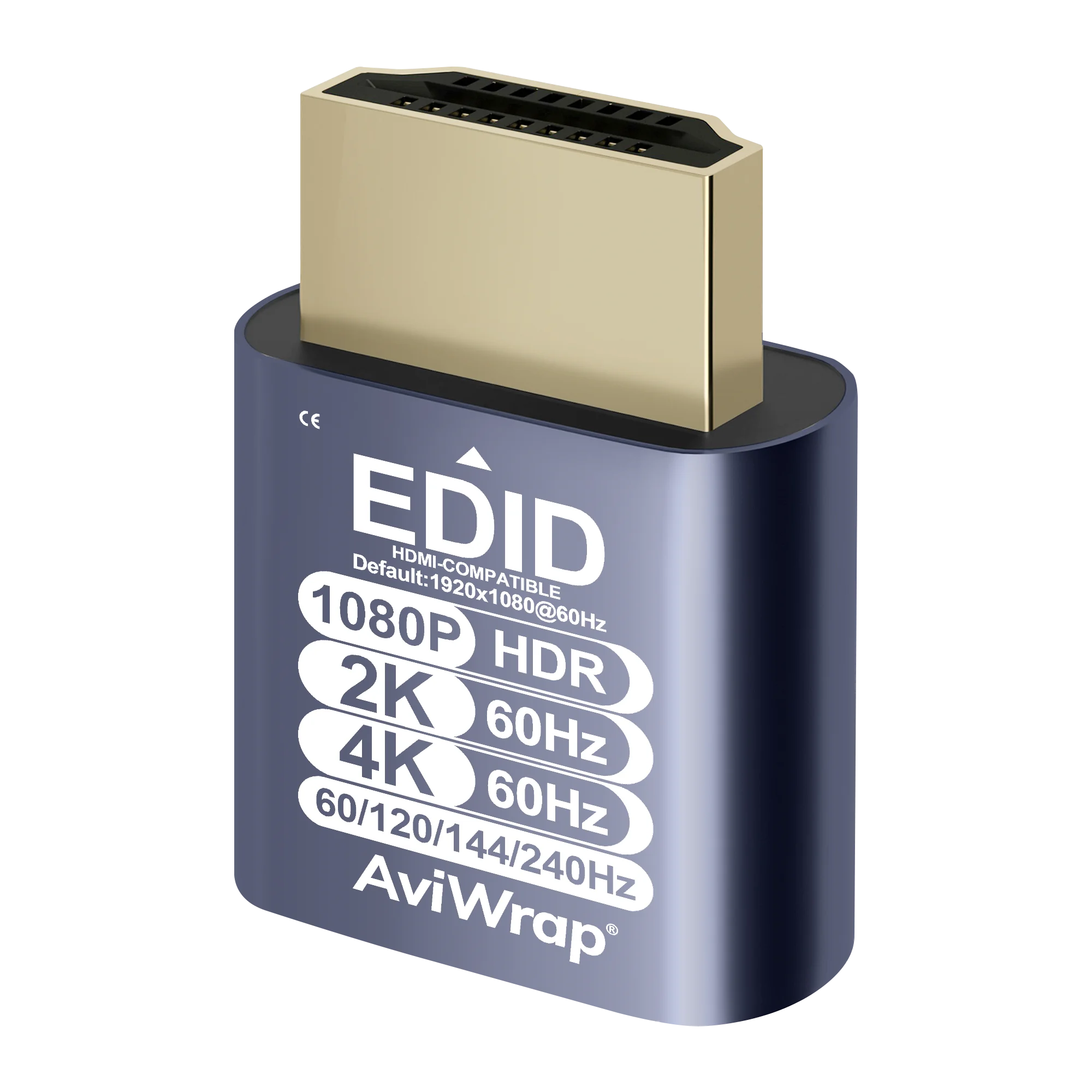 HDMI Dummy Plug,240Hz HDR EDID Emulator Virtual Display Adapter,HDMI Headless Adapter,Supports 4K 2K@60Hz 1080p@240Hz