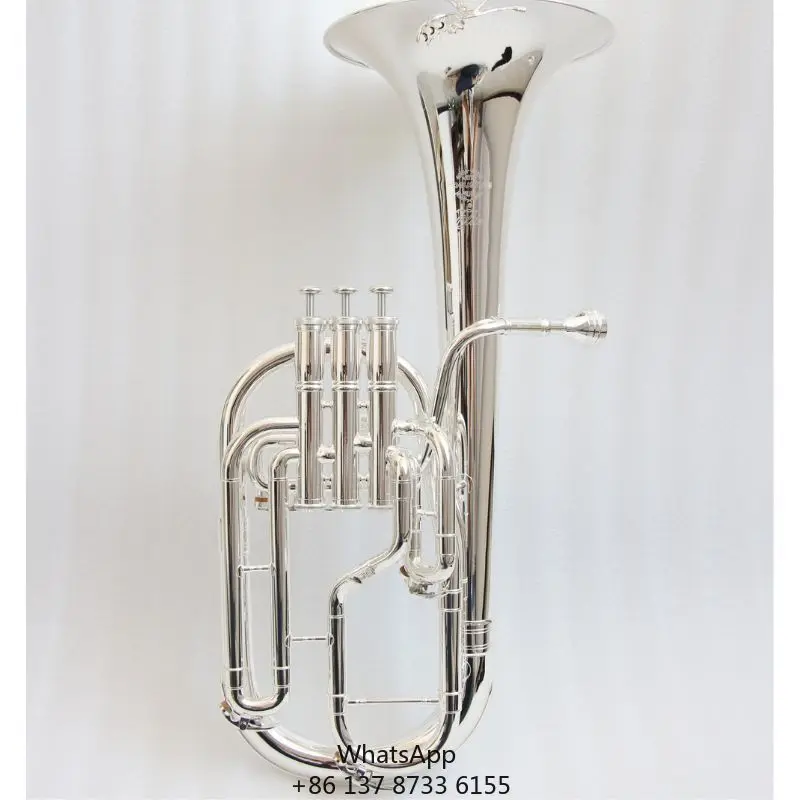 High Quality Alto Horn Brass Instrument Silver Alto Horn In Eb Tone Orchestra Alto Horn