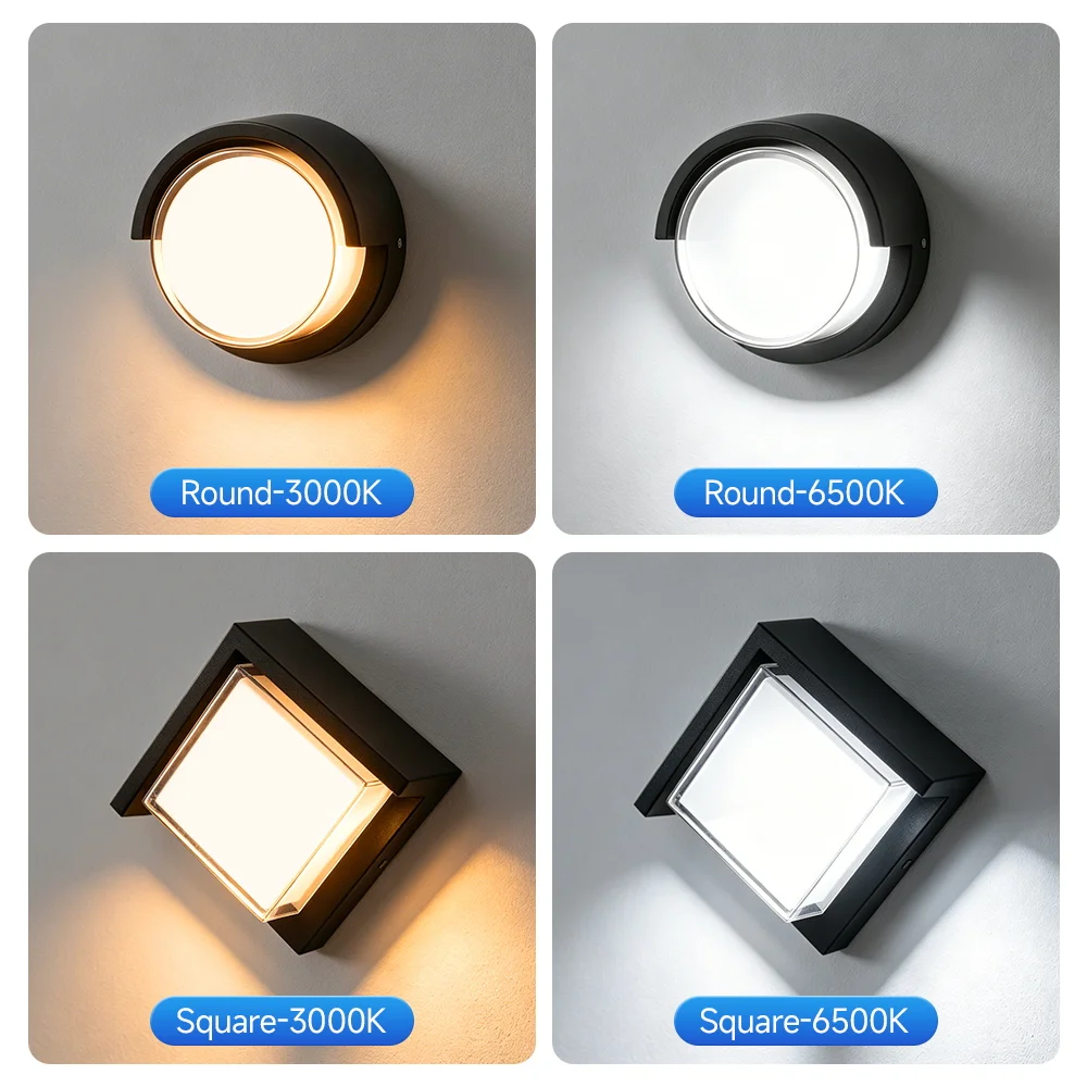 LED Wall Light IP65 Waterproof 12W Wall Lamp Decorative Light For Garden Gate Living Room Bedroom