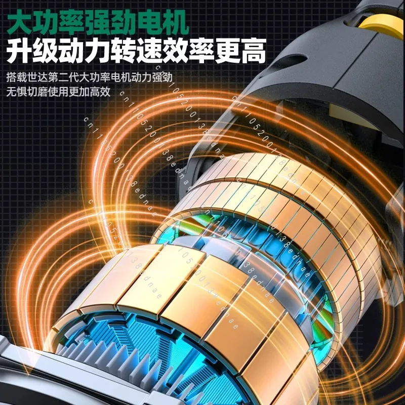 Angle Grinder Adjustable Speed Machine Household Hand Grinding Wheel High Power Hand Grinding Polishing Machine Grinder Grinder