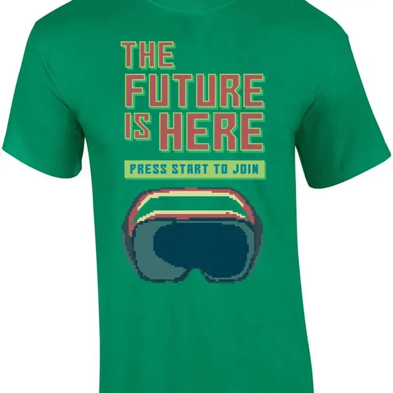 The Future Is Here Press Start To Join Retro Gaming T-Shirt