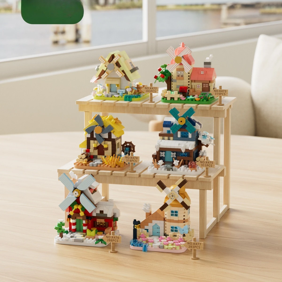 

Совместим с ветряной мельницей. Здание на улицу. Вишневое дерево. Головоломка для украшения лесного дома. Не готовая продукция.