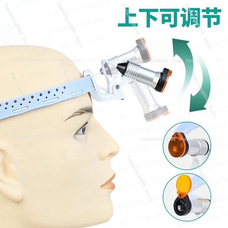 

Dental Headband LED Headlight Ultra Bright Cordless Medical Surgical Lamp for ENT Plastic Surgery Ophthalmology Oral Care