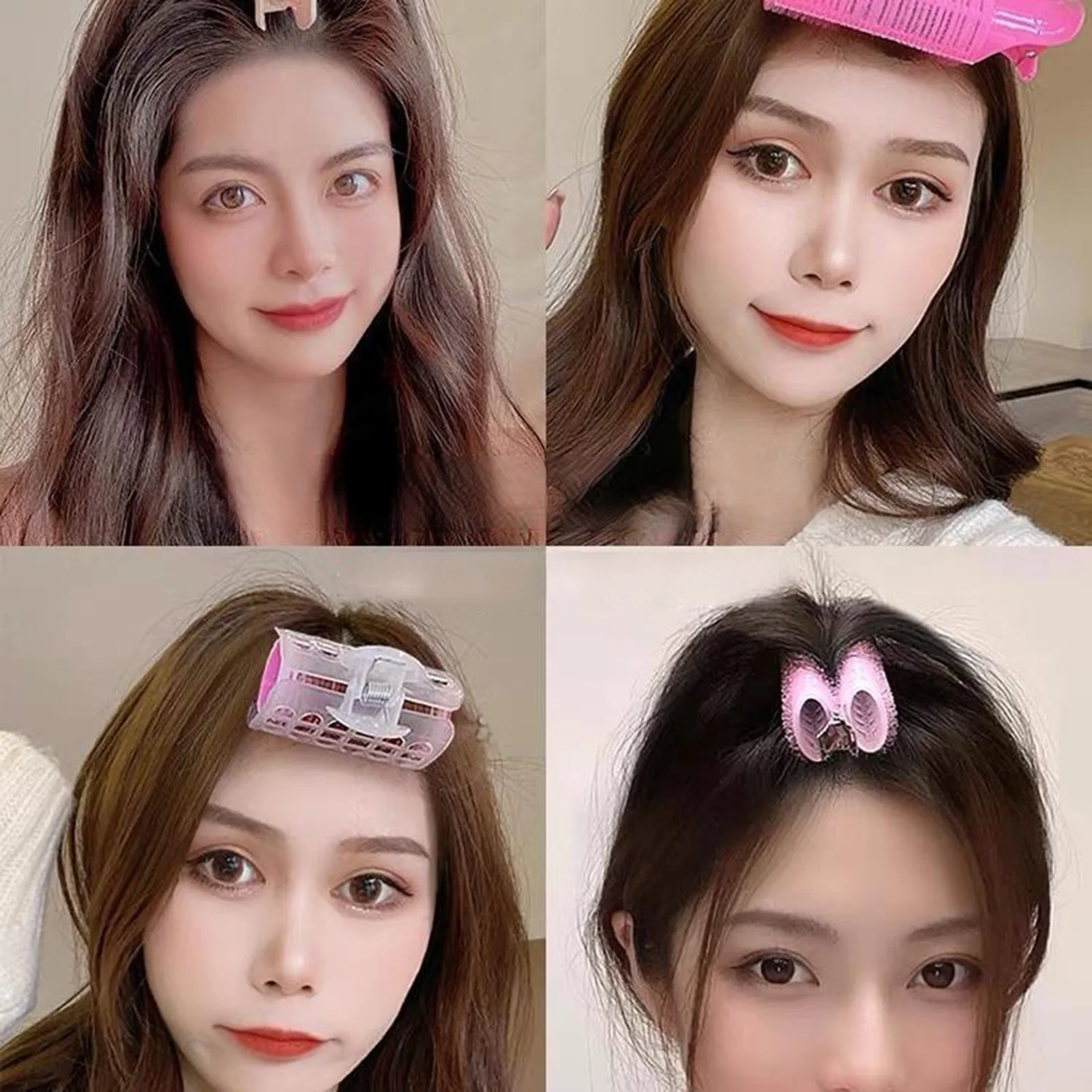 Traceless Hair Fluffy Clip For Women Makeup Sleeping Lazy Curling Clip Hairdressing Styling Heatless Hair Curling Roller Clips