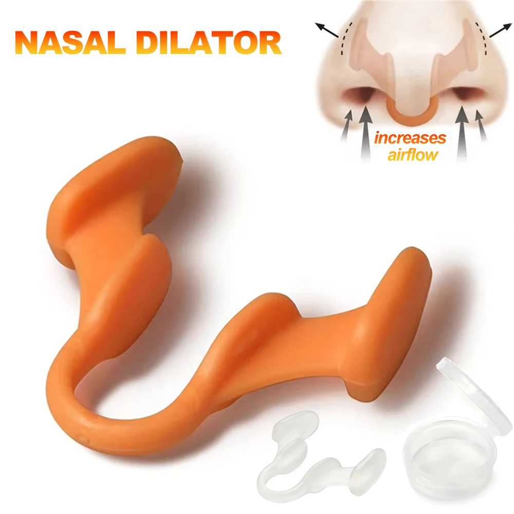 Anti Snore Nasal Dilator Stop Snoring Silicone Nose Clip Sport Easy Breath Nasal Clip Stop Snoring Aid Device Improve Sleeping