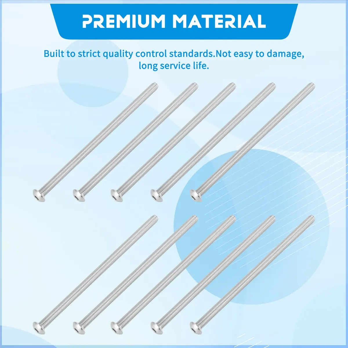 2026 B-est Stainless Steel Button Head Screw, Hex Socket Bolts Type: / 4mm Bolt size: x 80mm Your pack quantity:10