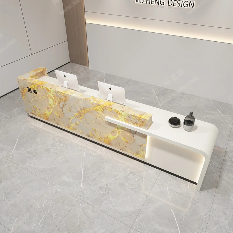

Salon Beauty Reception Desks Modern Executive Restaurant Simple Desks Company Organizers Design Mostrador Commercial Furniture
