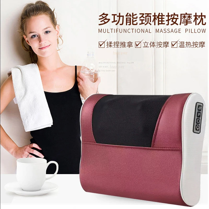 Customizable cervical vertebra massager electric neck waist body neck massage pillow shoulder kneading back massge cush