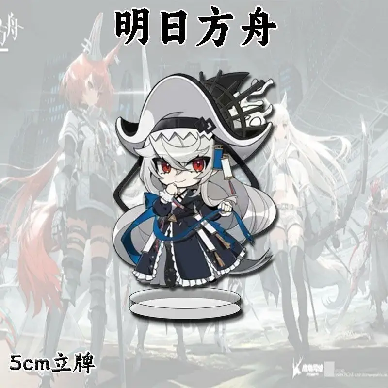 Q 버전 애니메이션 아크나이츠 칼시트 아미야 닥터 테레사 아크릴 피규어 스탠드 모델 책상 장식 팬 컬렉션 DIY 소품 선물