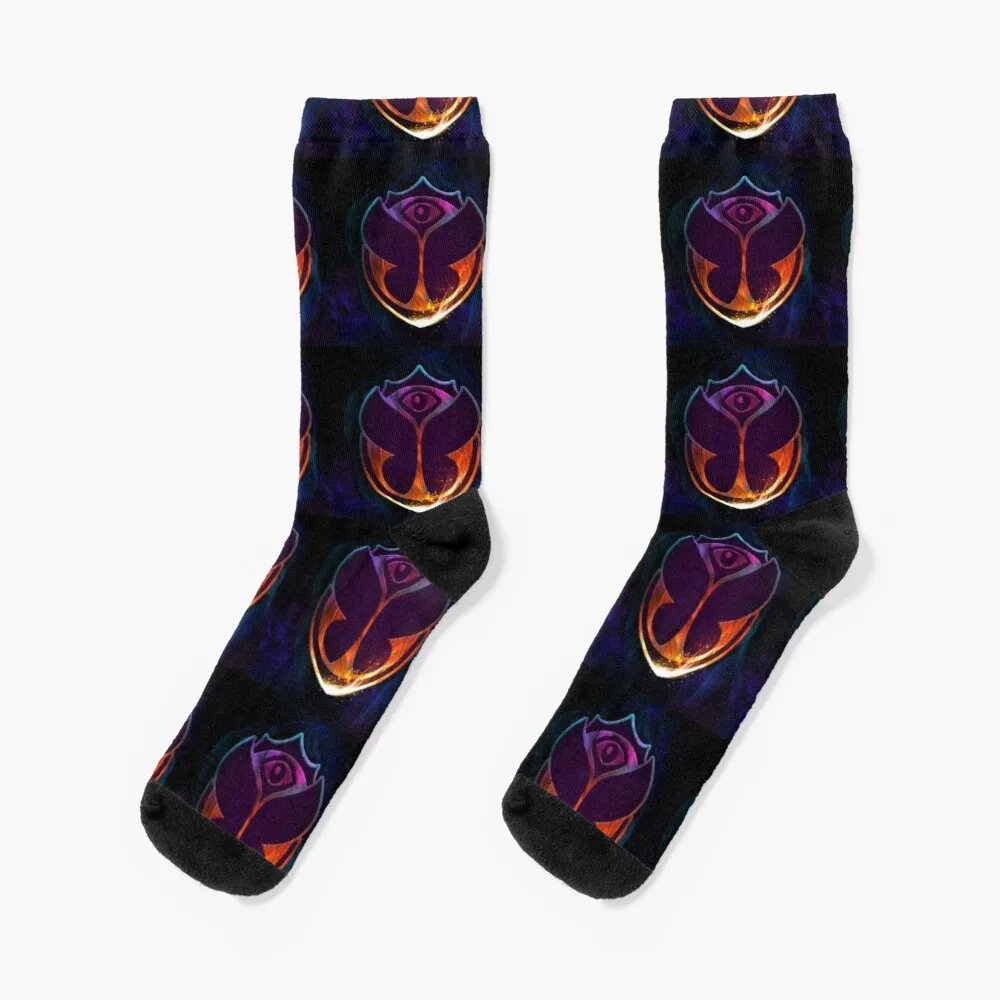 Tomorrowland symbol calcetines divertidos para hombre