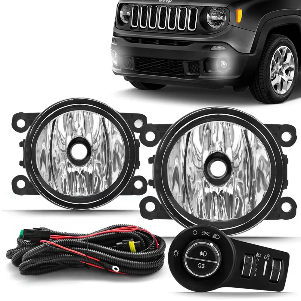 Mile Jeep Renegade PCD 2019 2023 Auxiliary Fog Lighthouse Kit