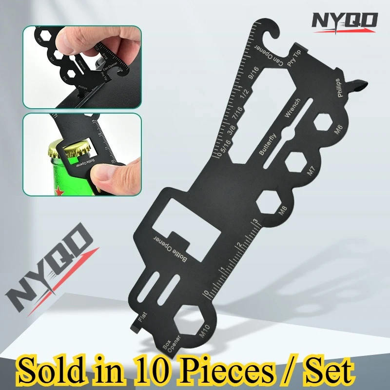 

Portable Multifunctional Tool Card Outdoor Camping Hiking Emergency Survival EDC Pocket Practical Combination Tool