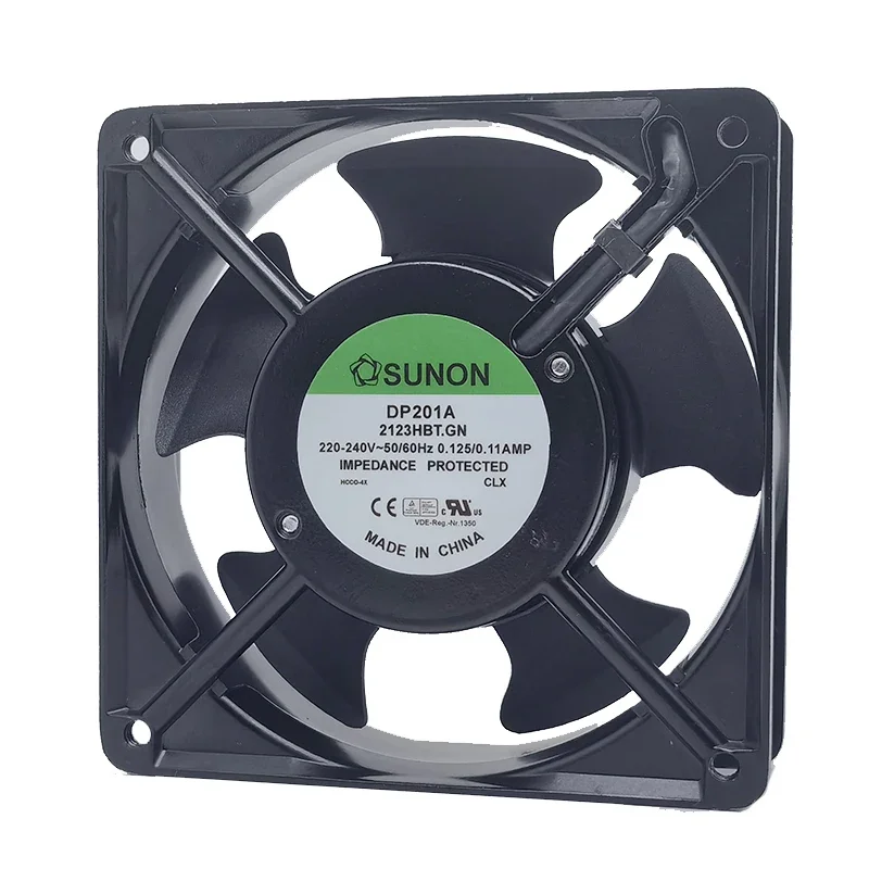 New Cooler Fan for SUNON DP201A-2123HBT.GN Aluminum Frame 220/240V 12038 Cabinet Cooling Fan 120*120*38mm