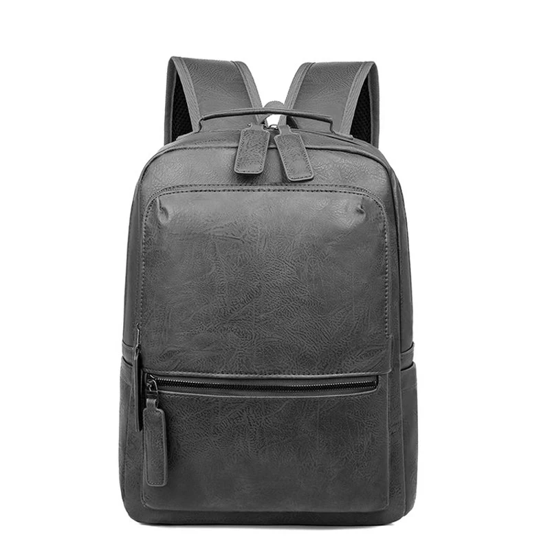 Men's leather backpack SAC brown Men's Backpack Leather waterproof Sports Travel Backpack 15.6-inch laptop bag Schoolbag mochila