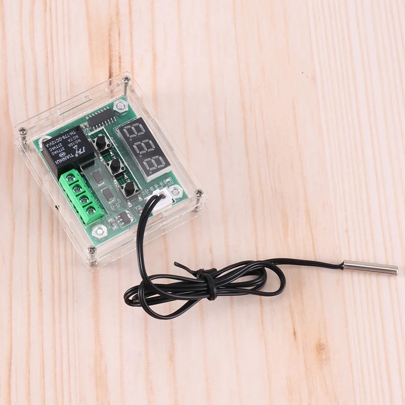 M13K-W1209 DC 12V Termostato Interruptor de controle de temperatura Controlador de termômetro com display LED digital com estojo