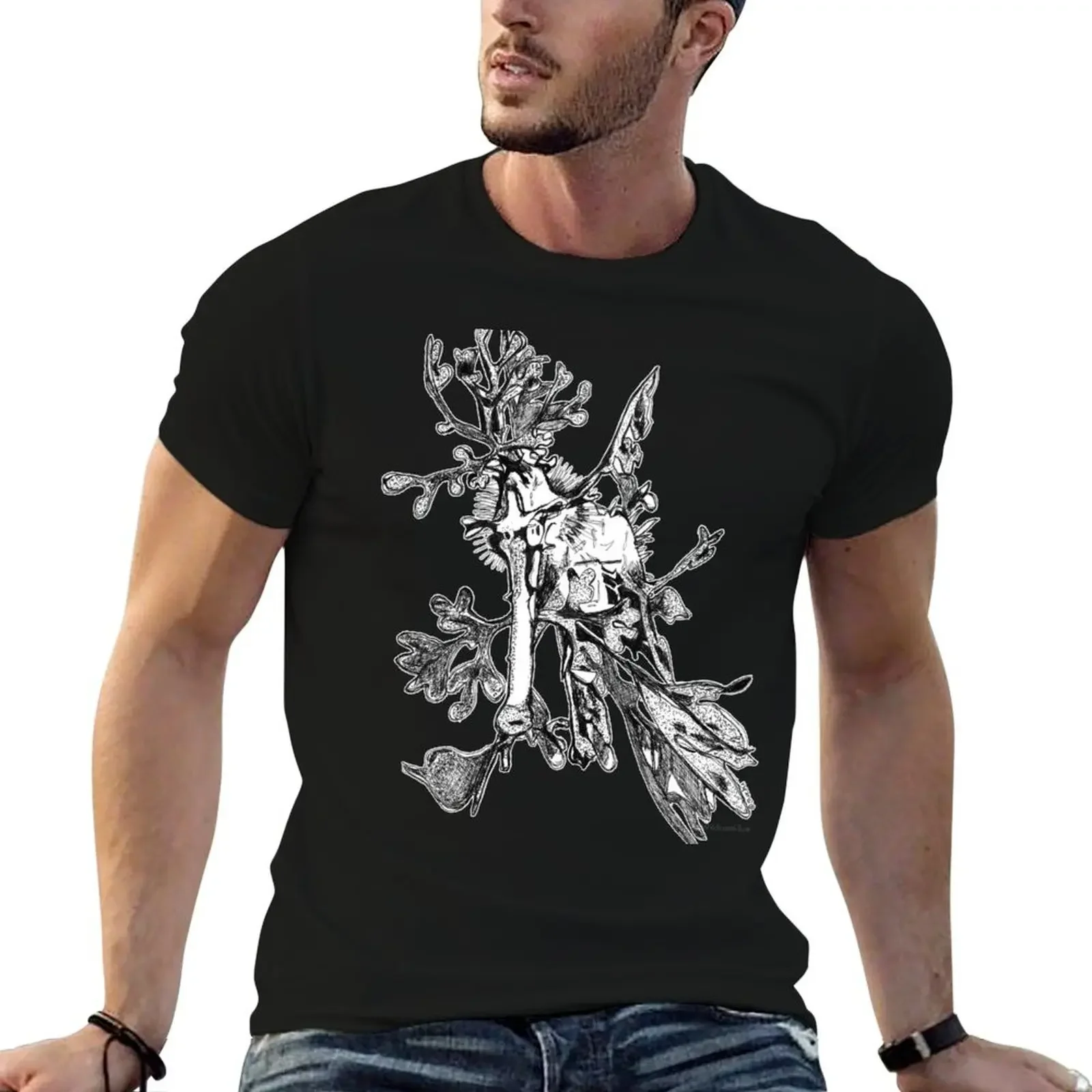 

Carl the Leafy Seadragon T-Shirt vintage t shirts summer clothes for a boy mens clothing