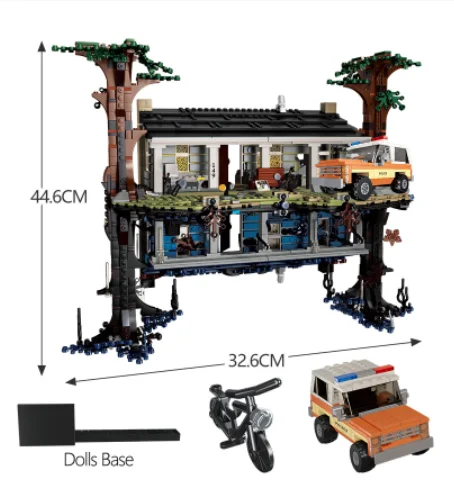 2499 sztuk miasto Stranger Things do góry nogami klocki 75810 zestaw klocków zabawki dla dzieci urodziny prezenty świąteczne
