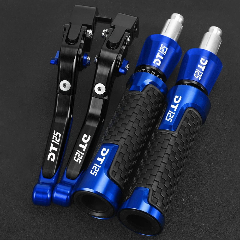 Motorcycle Brake Clutch Levers 7/8''22mm Handlebar grips Handle ends For YAMAHA DT125R DT125RL DT125RR DT125RE DT125LC MK2 & MK3