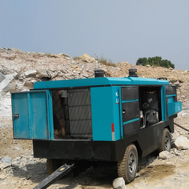 Air Compressor LGCY18-17 33-25 Diesel Portable Screw Wheel Mounted Air Compressor For Stone Drilling