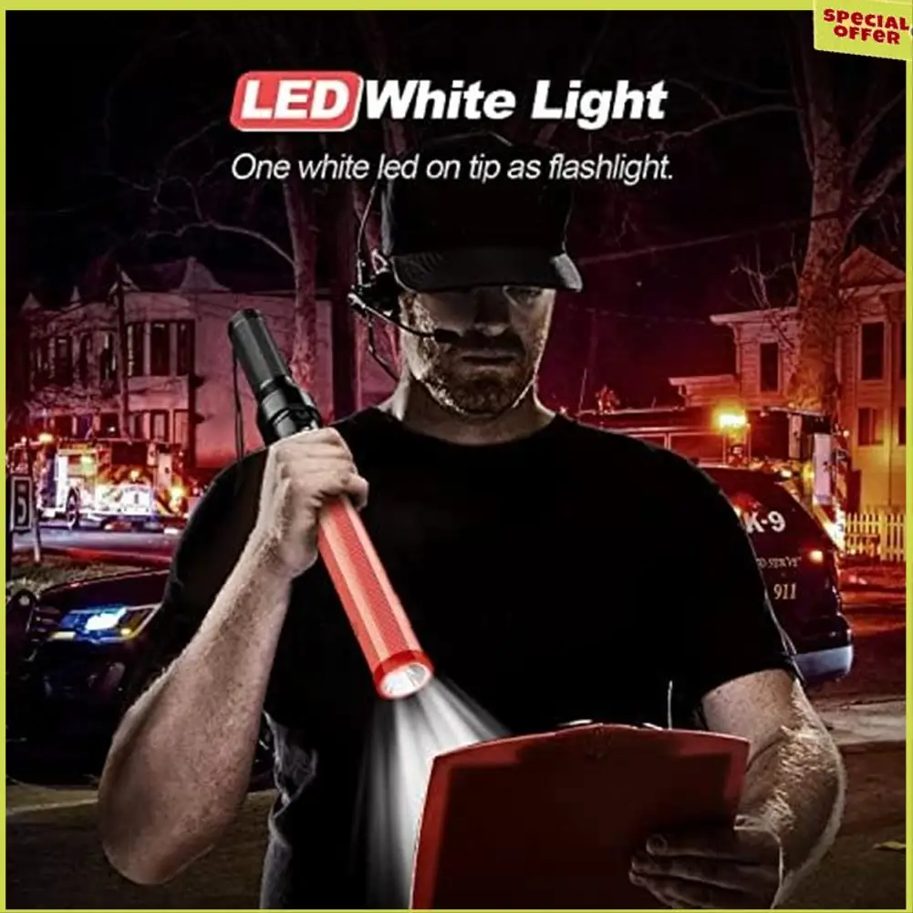 

A34R Traffic Batons, Traffic Control Stick,Safety Light Batons, Signal Batons For Parking And Airports, 16 Inches, 4Pcs Easy To