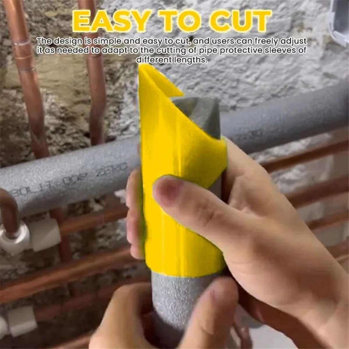 Инструмент для резки труб из пенопласта, 3 шт., приспособление для резки изоляции с тремя трубками, приспособление для резки изоляции в 3 моделях, для труб