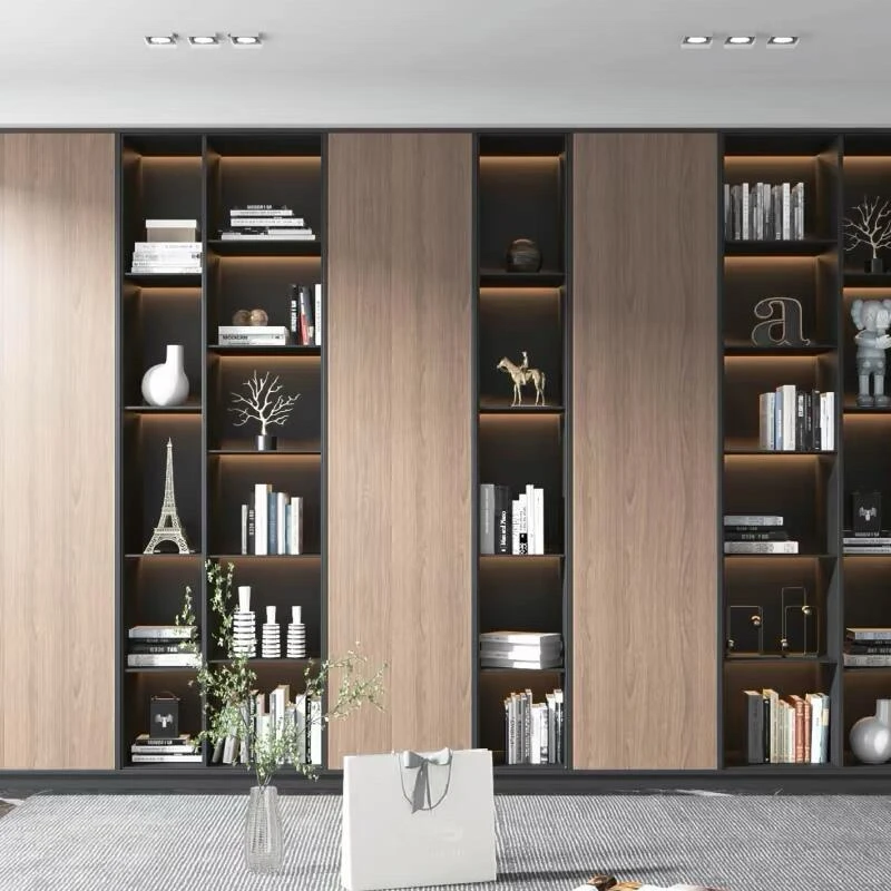 Bookcase Corner Shelf Wall Mount Bookshelf 5-tier Wooden Floating Wall Shelf Home Decor for Living Room
