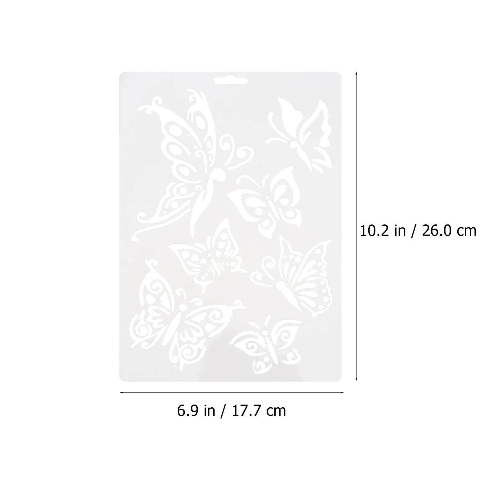 Premium Butterfly Painting Template Eco-Friendly Pet Reusable Stencil for DIY Scrapbooking Gift Cards Diaries Crafts Bookmarks