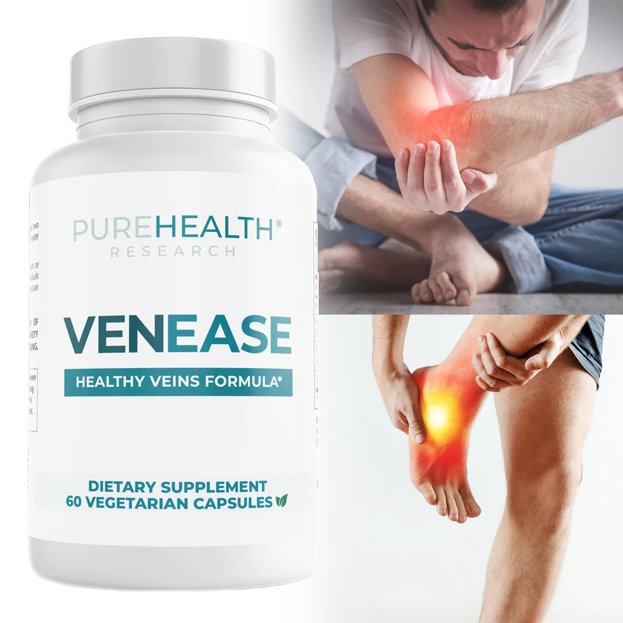 

VENEASE - A Leg Vein Supplement That Promotes Blood Circulation and Overall Leg Health, Relieves Fatigue, and Improves Mobility