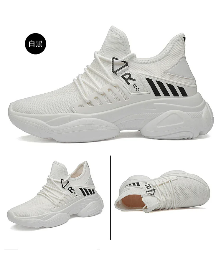 Herren-Schuhe mit verstecktem Absatz, atmungsaktive Sneaker, versteckte Absätze, erhältlich in den Höhen 8 cm und 6 cm, optional erhöhte Absatzhöhe, sportliche Schuhe für Männer, die größer wirken lassen. – Detail 31