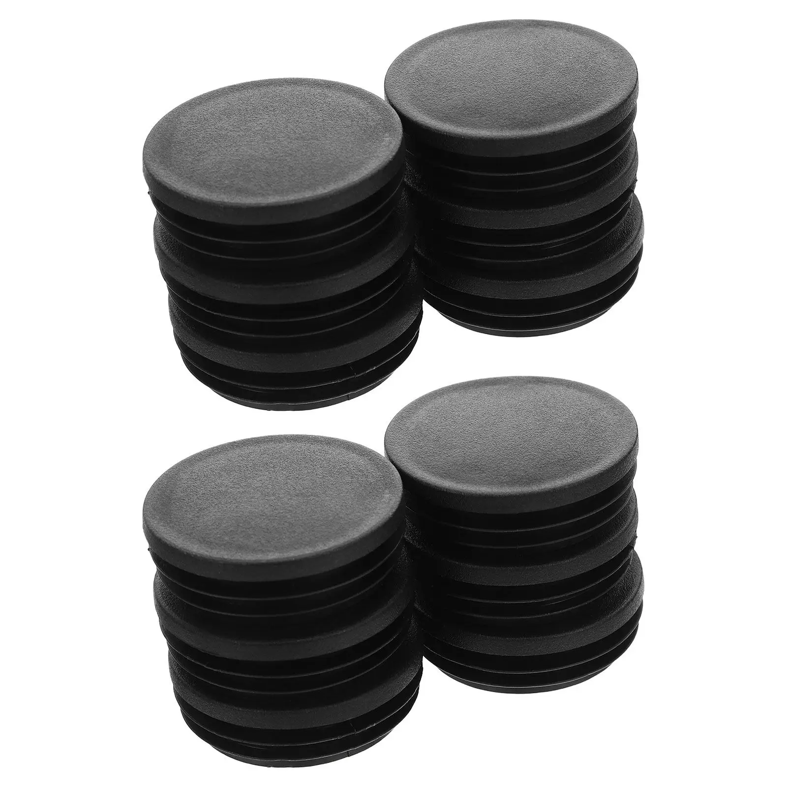 50Pcs 5Cm Round Tube Caps Plastic Chair Leg Tips Caps Universal Fit Anti-Slip Floor Protector for Metal Wood Furniture Legs
