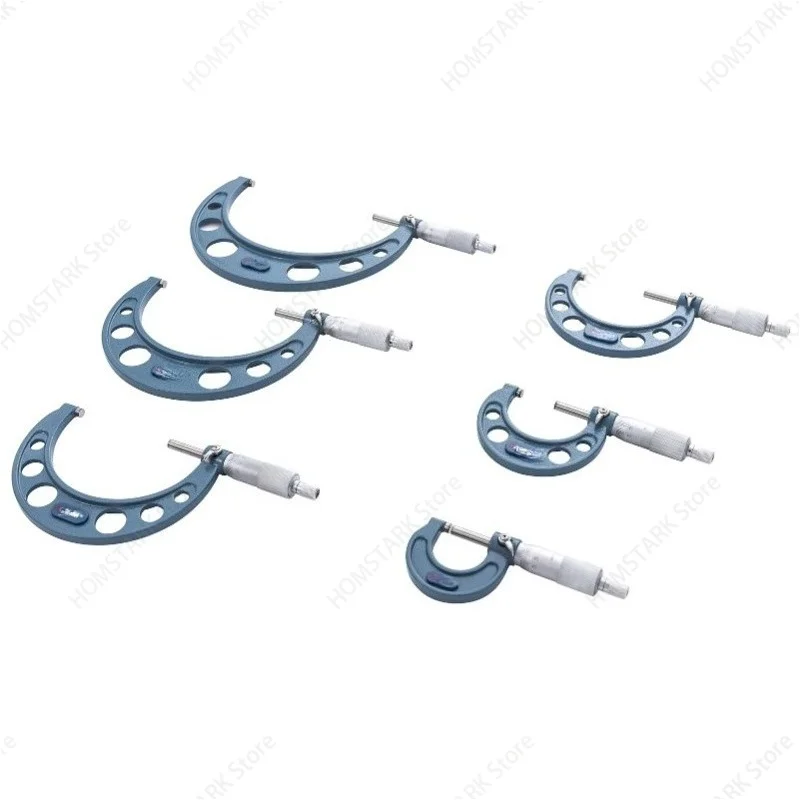 6Pcs Analog Outside Micrometer Set 0‑25mm‑150mm Multi‑Range Industrial Precision Outside Diameter Measuring Gauge Tool