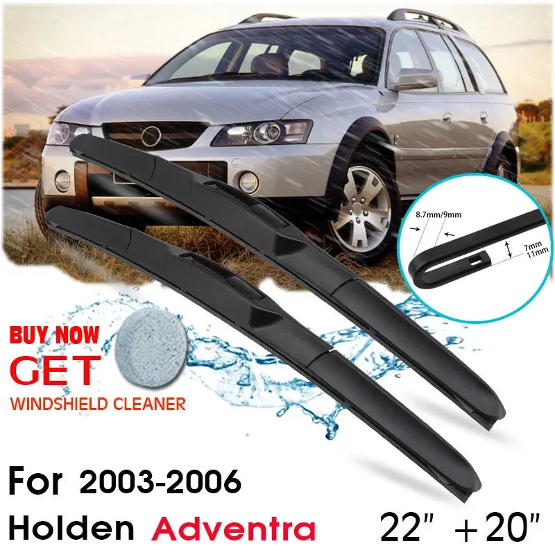 Car Wiper Blade Front Window Windshield Rubber Silicon Refill Wipers For Holden Adventra 2003-2006 22