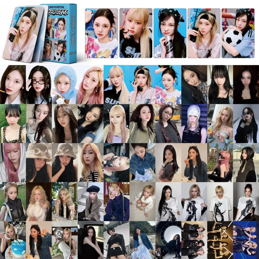 55pcs Kpop WINTER Photocards 2025 SEASON’S GREETINGS Albums Lomo Card KARINA GISELLE NINGNING Postcard Fans Collection Gift