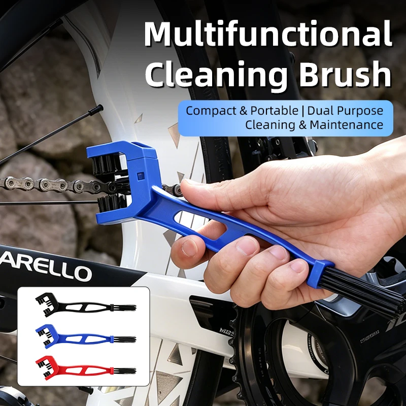 ESLNF Bicycle Chain Flywheel Crankset Cleaning Brush 1-3Pcs Portable Road Bike Motorcycle Maintenance Tool