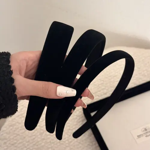 Diademas para mujer y niña, accesorios coreanos, tocados de aro, tocado elegante vintage, popular, nuevo en regalo negro 2023