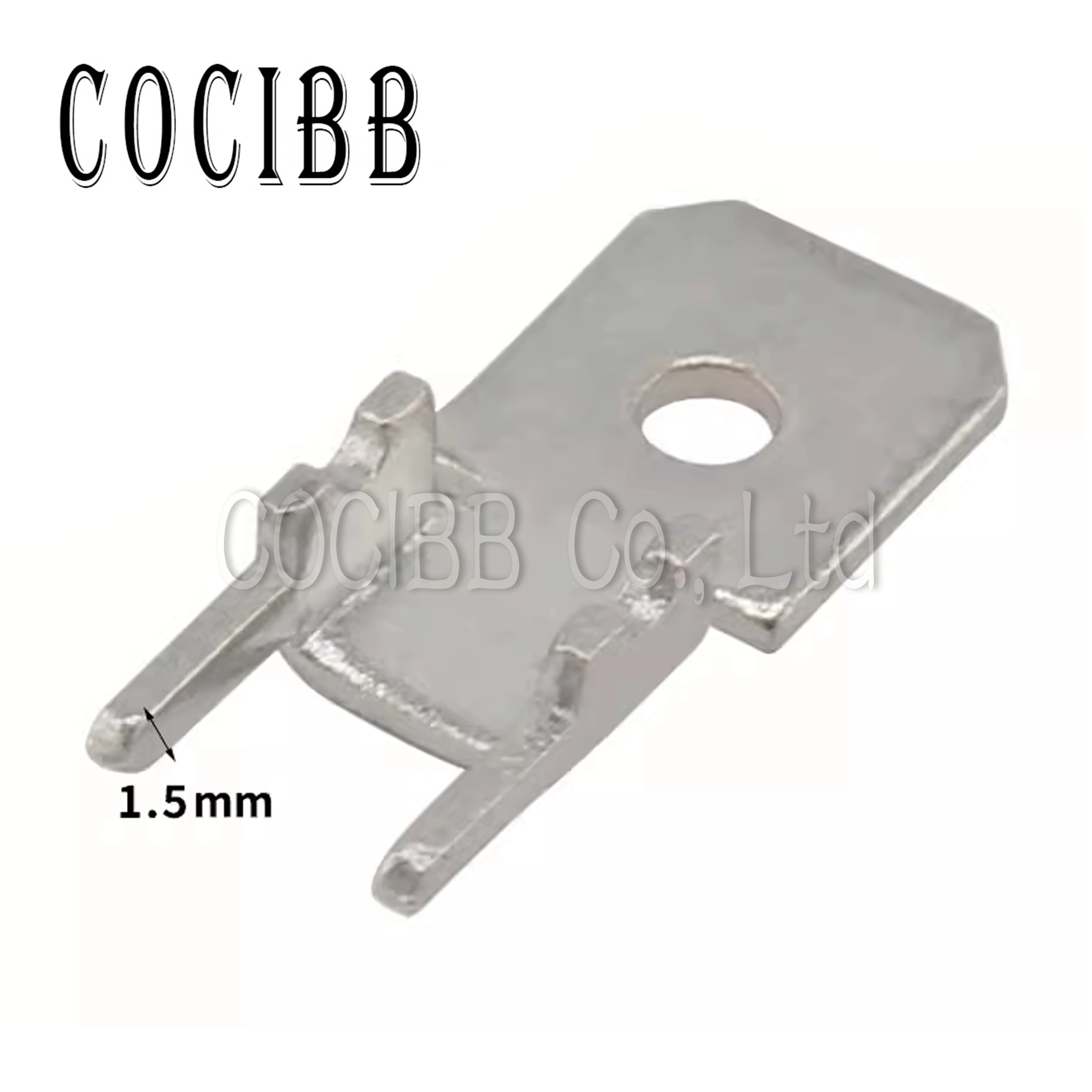 

20 Pcs Pcb Splice Terminal Lug Tin Plating Brass Crimp Terminals Soldering Circuit Board Welding 6.3 MM Pins DJ6117-6.3*0.8