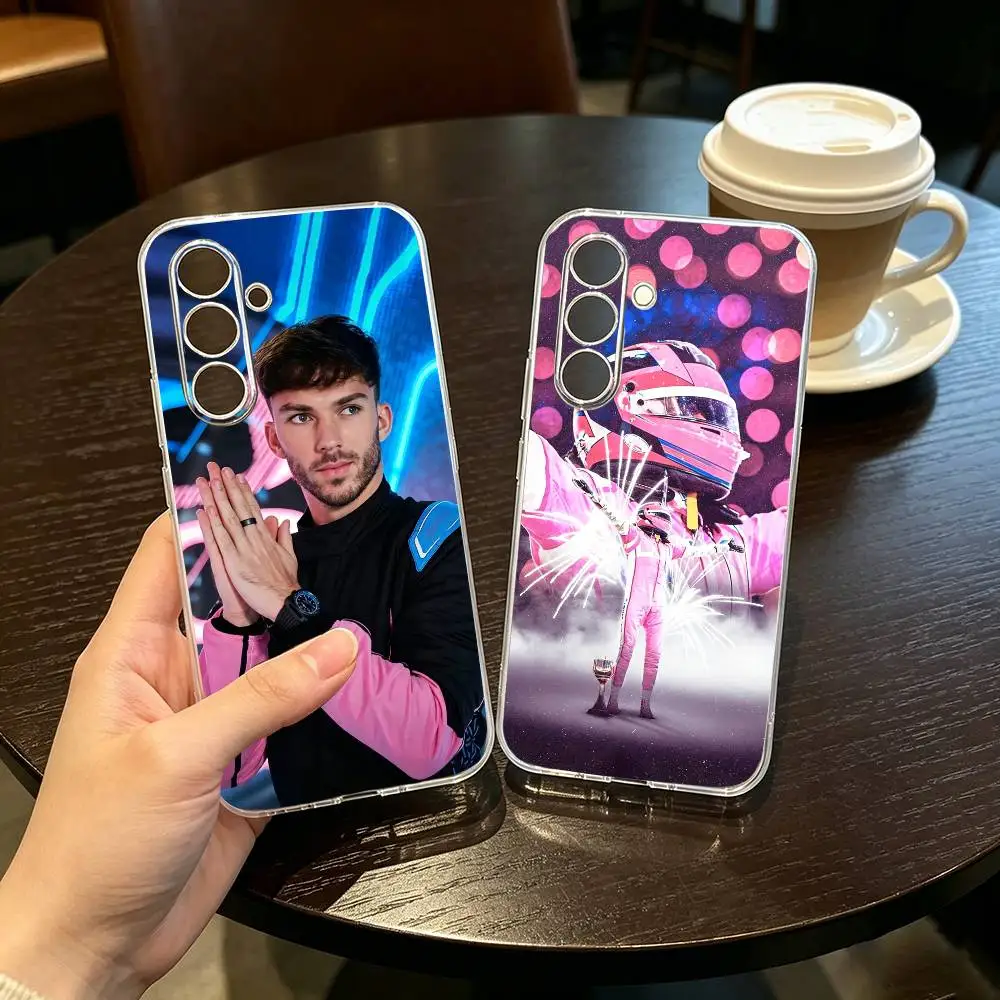 

1PC Pierre Racing G-Gasly Phone Case For SamsungA10,12,20,21S,30,31,40,50,51,52,70,71 Transparent Cover